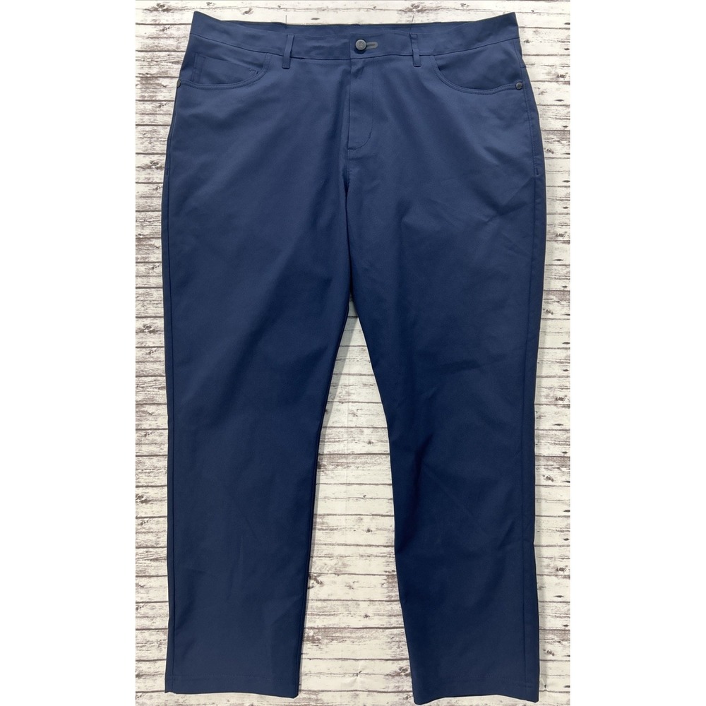 Public Rec Mens Pants 38x29 Navy Chino Tech Golf Performance Gamechanger Active